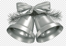 Christmas silver bell, christmas, silver bell png | PNGEgg