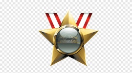 메달, 파이브 스타 메달, 리본, 엠 블 럼 png | PNGEgg
