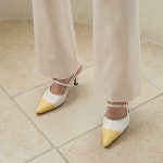 [한정수량 SALE쥬디스 배색 스틸레토 샌들힐]