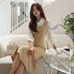 [한정수량 SALE오아스 머메이드 뷔스티에원피스(S-M)]