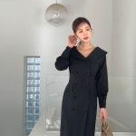 [[한정수량 SALE]모어브 숄카라 더블 원피스(FREE-L)]