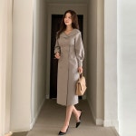 [[한정수량 SALE]모어브 숄카라 더블 원피스(FREE-L)]