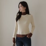 [한정수량 SALE컬러배색포인트 폴라니트]