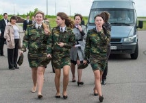 벨라루스의 흔한 여군 : 클리앙