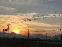 저녁먹고 노을 찍어봤습니다. : 클리앙