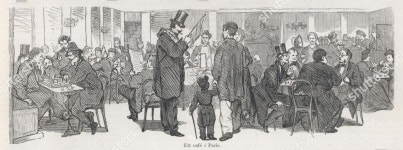 Inside Parisian Cafe 2 4 1865 에디토리얼 스톡 사진 - 스톡 이미지 | Shutterstock Editorial