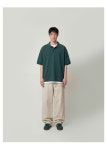 FP｜어던트 실켓 카라 반팔 다크그린 ISST1568 QEUISST1568-DARKGREEN-S｜SSF SHOP 어던트 실켓 카라 반팔 다크그린 ISST1568