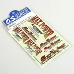 O.S ENGINE MAX POWER DECAL (주)엘레파츠 O.S ENGINE MAX POWER DECAL