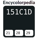 #151c1d 헥스 색상 코드 스킴, 챠트, 팔레트, 페인트 & 그림 물감 #151c1d 헥스 색상 코드
