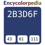#2b3d6f 헥스 색상 코드 스킴, 챠트, 팔레트, 페인트 & 그림 물감 #2b3d6f 헥스 색상 코드