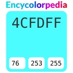 #4cfdff 헥스 색상 코드 스킴, 챠트, 팔레트, 페인트 & 그림 물감 #4cfdff 헥스 색상 코드
