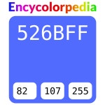 #526bff 헥스 색상 코드 스킴, 챠트, 팔레트, 페인트 & 그림 물감 #526bff 헥스 색상 코드