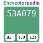 RAL 160 60 35 / Advertising Green / #53a079 헥스 색상 코드 스킴... 물감 RAL 160 60 35 / Advertising Green / #53a079 헥스 색상 코드