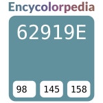 굳앤굳디자인 | #62919e 헥스 색상 코드 스킴, 챠트, 팔레트, 페인트 & 그림 물감 #62919e 헥스 색상 코드