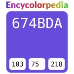 #674bda 헥스 색상 코드 스킴, 챠트, 팔레트, 페인트 & 그림 물감 #674bda 헥스 색상 코드