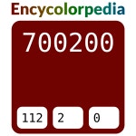 #700200 헥스 색상 코드 스킴, 챠트, 팔레트, 페인트 & 그림 물감 #700200 헥스 색상 코드