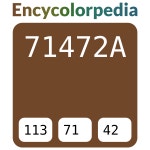 GM / General Motors Rouff Beige Deep / #71472a 헥스 색상 코드 스킴, 챠트, 팔레트, 페인트 & 그림 물감 GM / General Motors Rouff... 