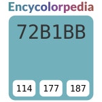 #72b1bb 헥스 색상 코드 스킴, 챠트, 팔레트, 페인트 & 그림 물감 #72b1bb 헥스 색상 코드