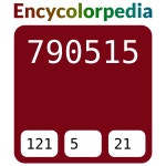 #790515 헥스 색상 코드 스킴, 챠트, 팔레트, 페인트 & 그림 물감 #790515 헥스 색상 코드