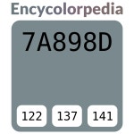 #7a898d 헥스 색상 코드 스킴, 챠트, 팔레트, 페인트 & 그림 물감 #7a898d 헥스 색상 코드