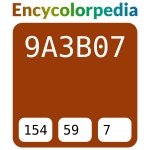 #9a3b07 헥스 색상 코드 스킴, 챠트, 팔레트, 페인트 & 그림 물감 #9a3b07 헥스 색상 코드