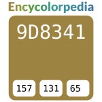 #9d8341 헥스 색상 코드 스킴, 챠트, 팔레트, 페인트 & 그림 물감 #9d8341 헥스 색상 코드