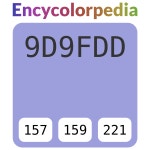 #9d9fdd 헥스 색상 코드 스킴, 챠트, 팔레트, 페인트 & 그림 물감 #9d9fdd 헥스 색상 코드
