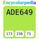 #ade649 헥스 색상 코드 스킴, 챠트, 팔레트, 페인트 & 그림 물감 #ade649 헥스 색상 코드