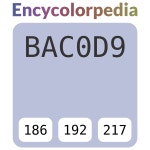 #bac0d9 헥스 색상 코드 스킴, 챠트, 팔레트, 페인트 & 그림 물감 #bac0d9 헥스 색상 코드