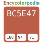 #bc5e47 헥스 색상 코드 스킴, 챠트, 팔레트, 페인트 & 그림 물감 #bc5e47 헥스 색상 코드