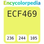 #ecf469 헥스 색상 코드 스킴, 챠트, 팔레트, 페인트 & 그림 물감 #ecf469 헥스 색상 코드