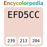 Olympic Crystal Apricot B25-2 / #efd5cc 헥스 색상 코드 스킴... 그림 물감 Olympic Crystal Apricot B25-2 / #efd5cc 헥스 색상 코드