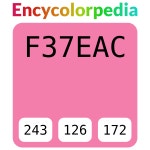#f37eac 헥스 색상 코드 스킴, 챠트, 팔레트, 페인트 & 그림 물감 #f37eac 헥스 색상 코드