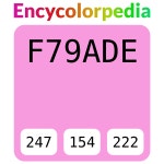#f79ade 헥스 색상 코드 스킴, 챠트, 팔레트, 페인트 & 그림 물감 #f79ade 헥스 색상 코드