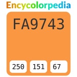 Sigma Orange Terra / S 0570-Y40R / #fa9743 헥스 색상 코드 스킴, 챠트, 팔레트, 페인트 & 그림 물감 Sigma Orange Terra / S 0570... 