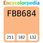 #fbb684 헥스 색상 코드 스킴, 챠트, 팔레트, 페인트 & 그림 물감 #fbb684 헥스 색상 코드