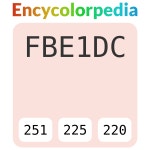 #fbe1dc 헥스 색상 코드 스킴, 챠트, 팔레트, 페인트 & 그림 물감 #fbe1dc 헥스 색상 코드
