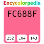 #fc688f 헥스 색상 코드 스킴, 챠트, 팔레트, 페인트 & 그림 물감 #fc688f 헥스 색상 코드