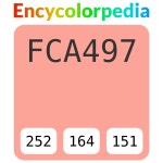 #fca497 헥스 색상 코드 스킴, 챠트, 팔레트, 페인트 & 그림 물감 #fca497 헥스 색상 코드