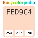 Coronado Paint 8026 - Luminaria / #fed9c4 헥스 색상 코드 스킴, 챠트, 팔레트, 페인트 & 그림 물감 Coronado Paint 8026 - Luminaria... 