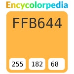 #ffb644 헥스 색상 코드 스킴, 챠트, 팔레트, 페인트 & 그림 물감 #ffb644 헥스 색상 코드