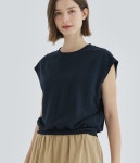 [이너프타임]TEXTURE BLOCK DRESS (DARK NAVY) [W CONCEPT]