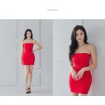 채핏 태닝 골지탑 원피스