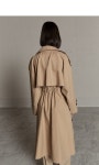 [MUSEE뮤제]CAMIEUX Back Rimpled Belted Oversized Trench_Camel [W CONCEPT]