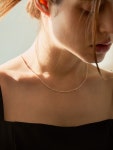 에트리엘 dot slim chain necklace
