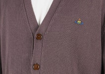 [비비안웨스트우드 25FW 남성 로고 가디건 브라운 27010014 Y0021... [비비안웨스트우드 25FW 남성 로고 가디건 브라운 27010014... 