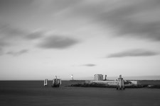 Warnemuende Mittelmole in SW - a photo on Flickriver