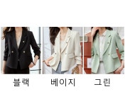 [블랙퀸] 디아로 백버튼 숏 자켓 blk003086