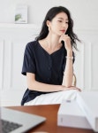 맵시나 웨이스트링클 블라우스 25A2B15F