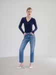 FAYEWOO(페이우) Double Waisted Urban Jeans | S.I.VILLAGE (에스아이빌리지) [FAYEWOO]Double Waisted Urban Jeans - 